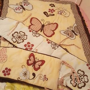 Cocalo Baby Girls Comforter and Bumper set